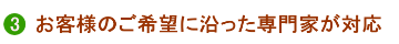お客様の要望に合致した弁護士が対応